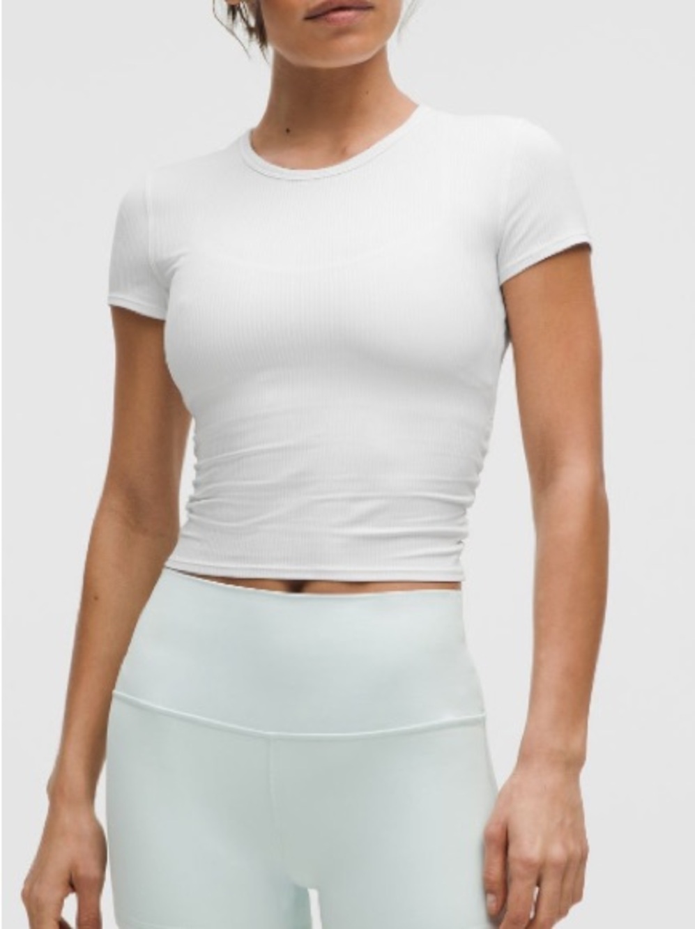 lululemon athletica All it takes back-twist ribbed shirt sleeve shirt